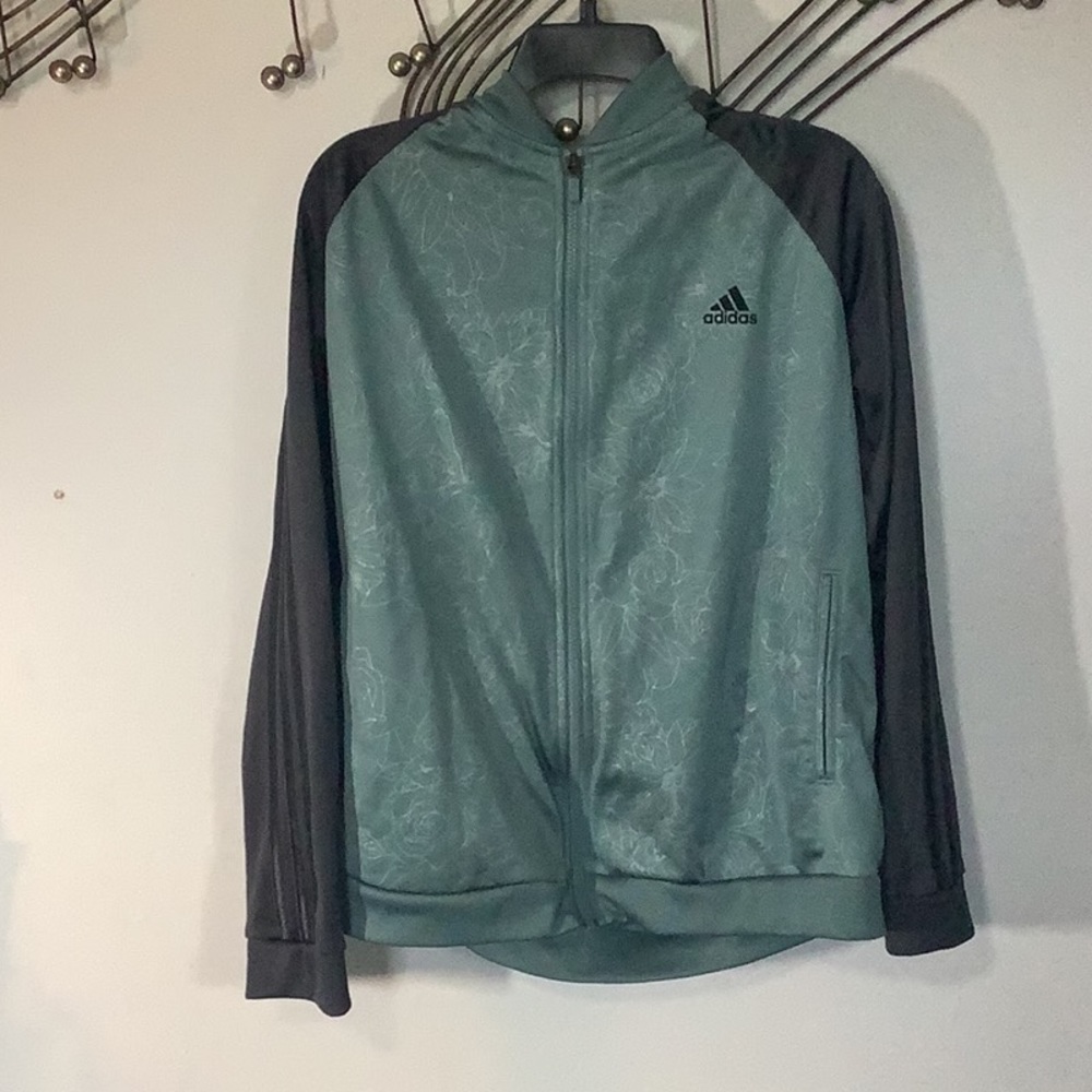 Teal Adidas Zip-Up Jacket, size XL